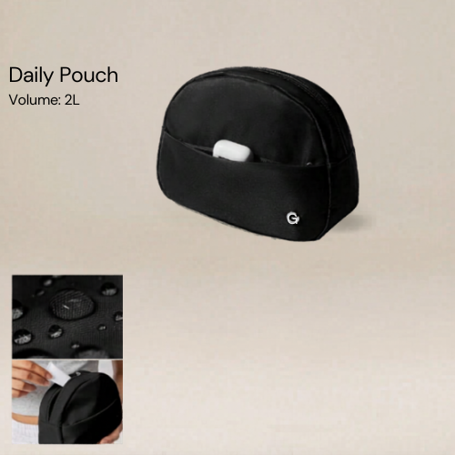 2L Skincare Essentials Dual-Pocket Travel Organizer Pouch