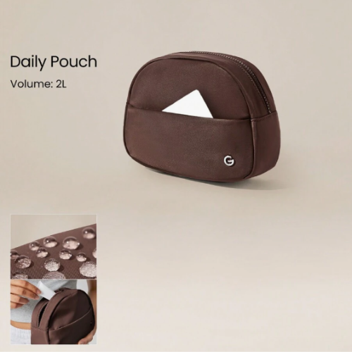 2L Skincare Essentials Dual-Pocket Travel Organizer Pouch