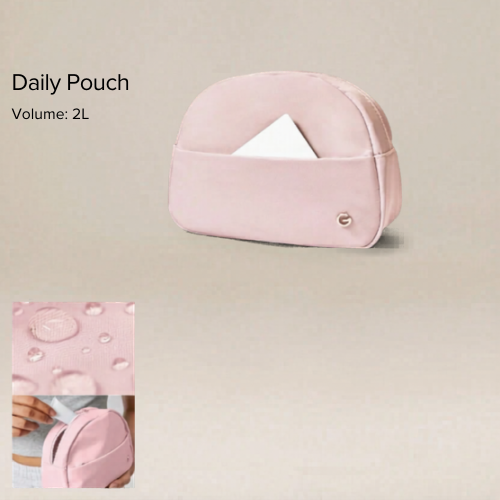 2L Skincare Essentials Dual-Pocket Travel Organizer Pouch