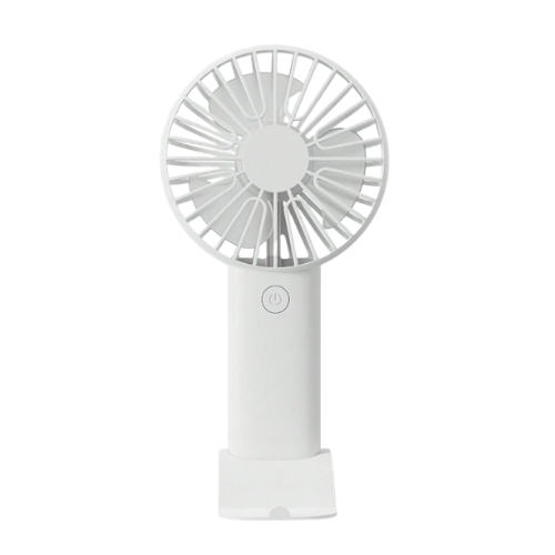 Mini USB Rechargeable Handheld Fan with Phone Stand Base – Portable Skincare Drying Fan